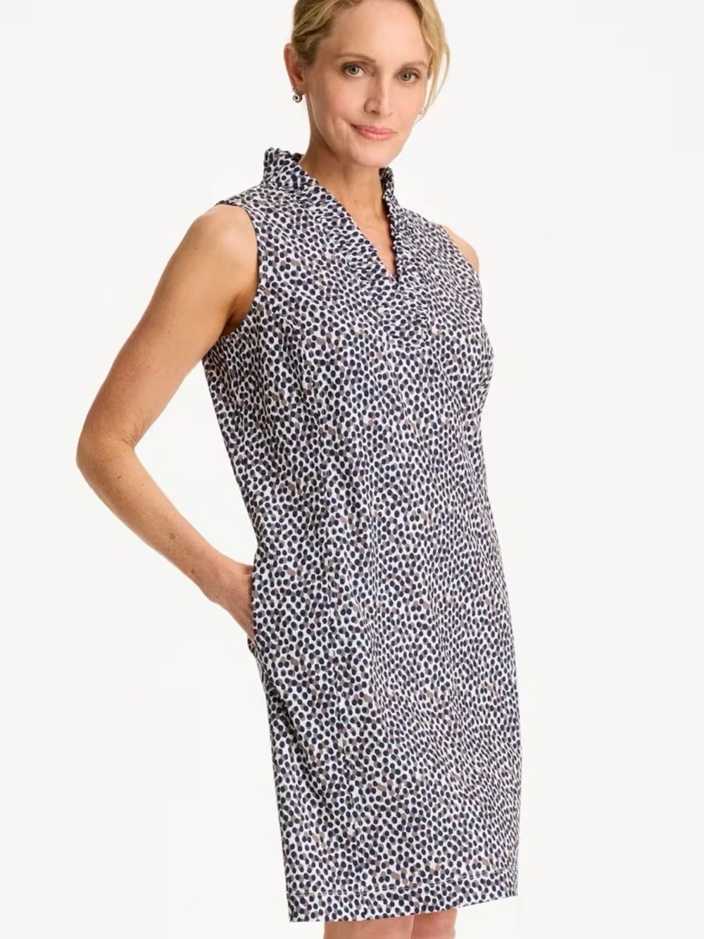 Chicos Zenergy® UPF Ruffle Dress Size XL